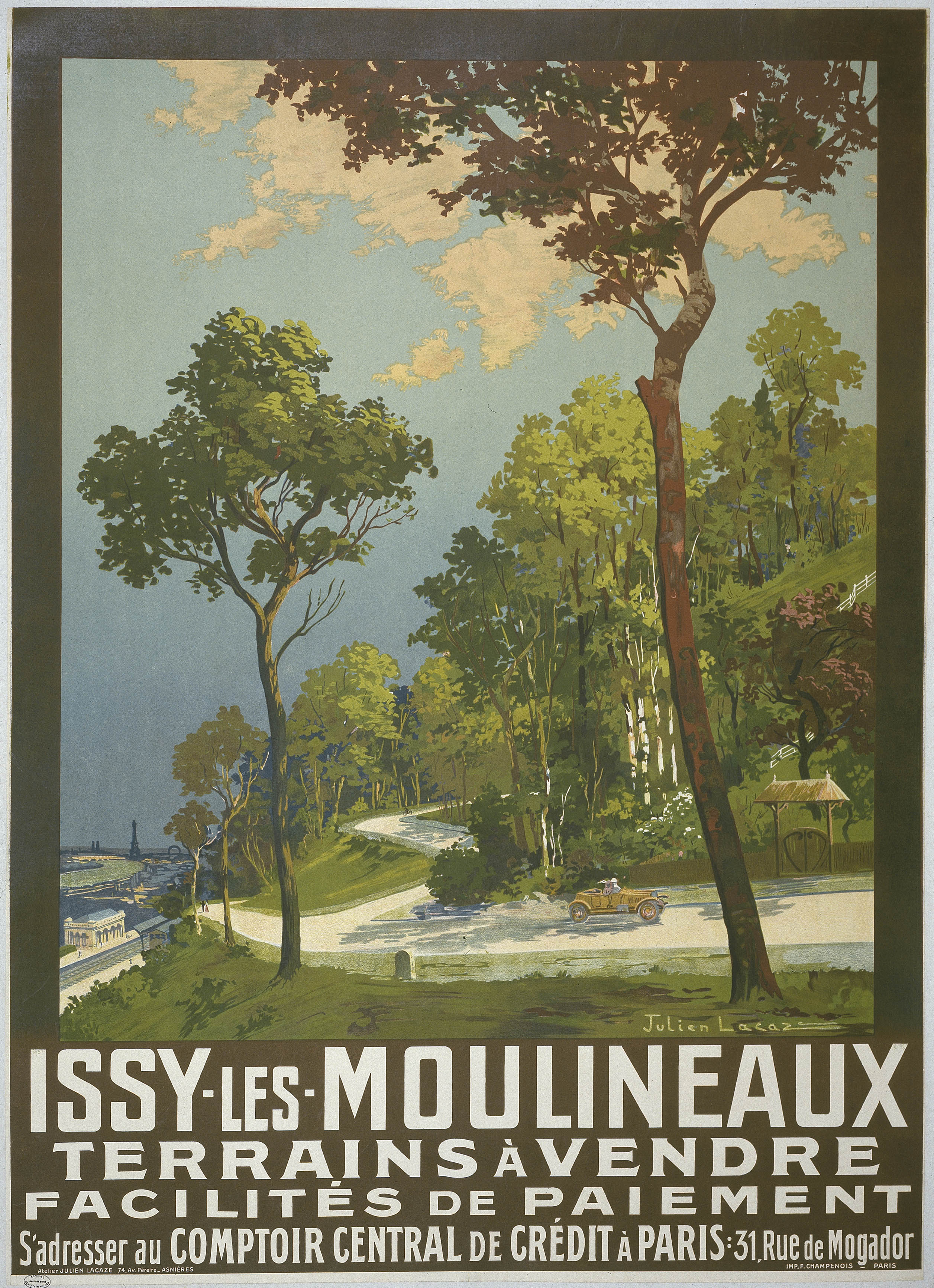 AFFICHE. IMMOBILIER. ISSY-LES-MOULINEAUX