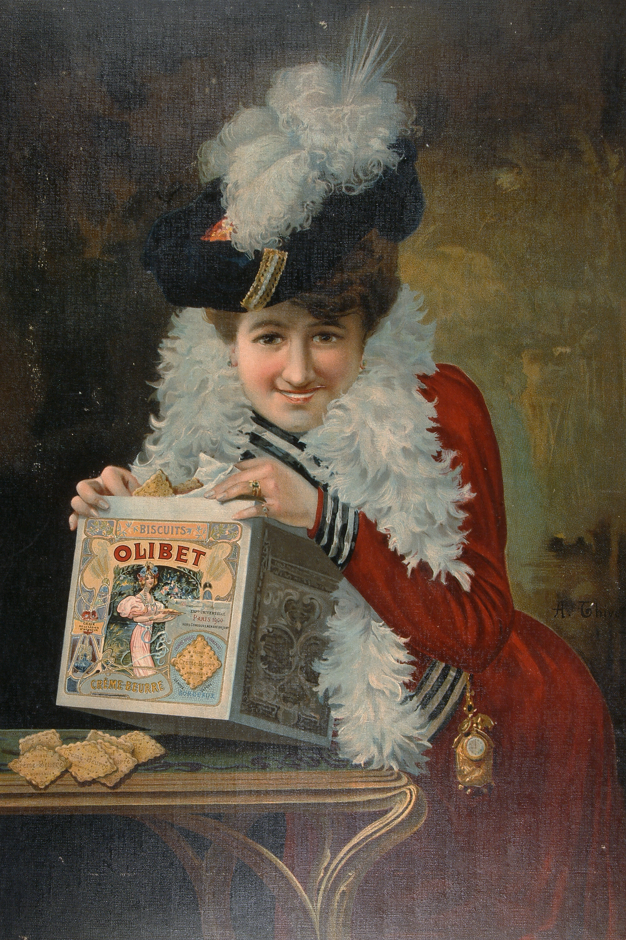 AFFICHE. PUB. ALIMENTAIRE. BISCUITS OLIBET.