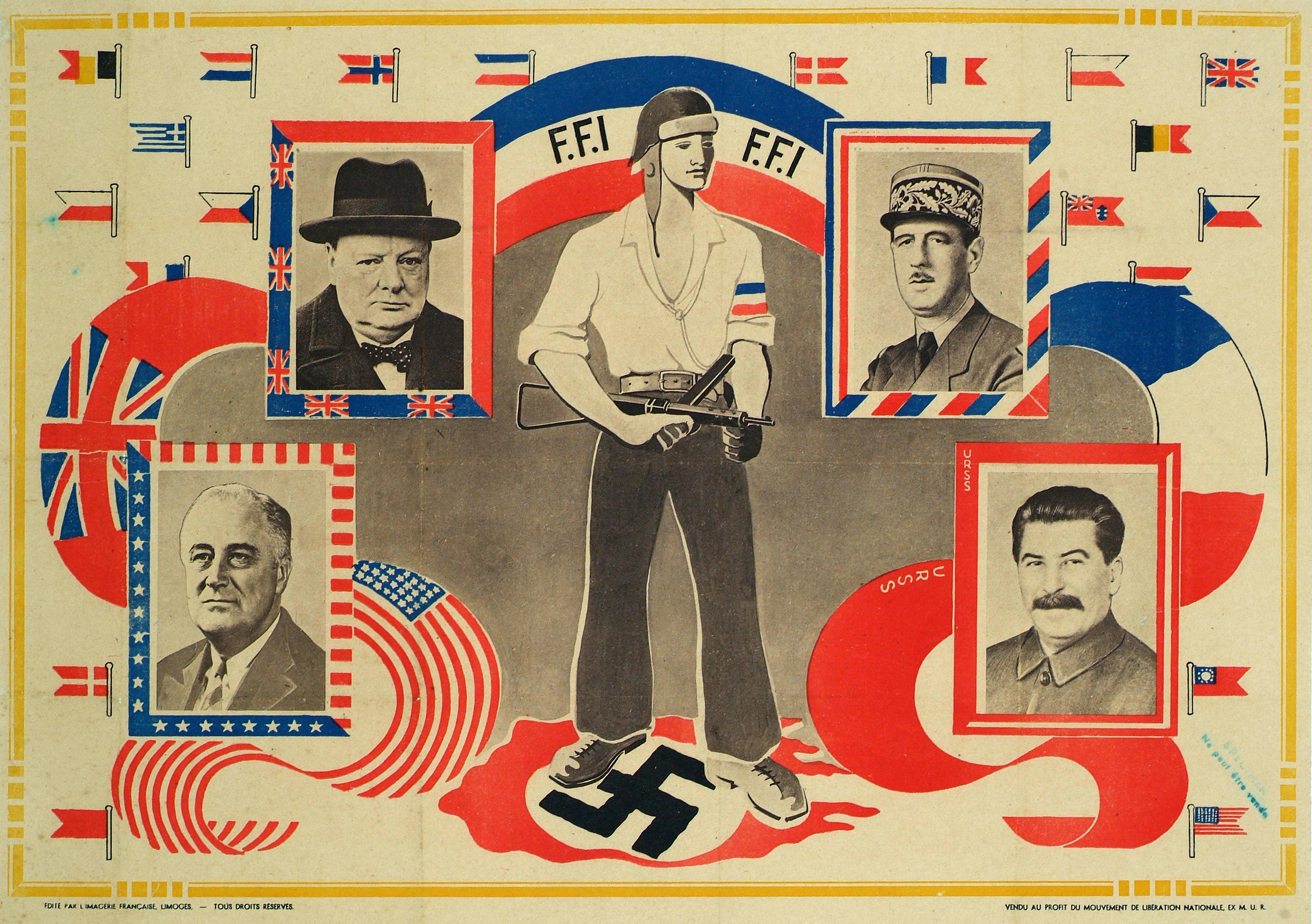AFFICHE. GUERRE 1939-1945. F.F.I.