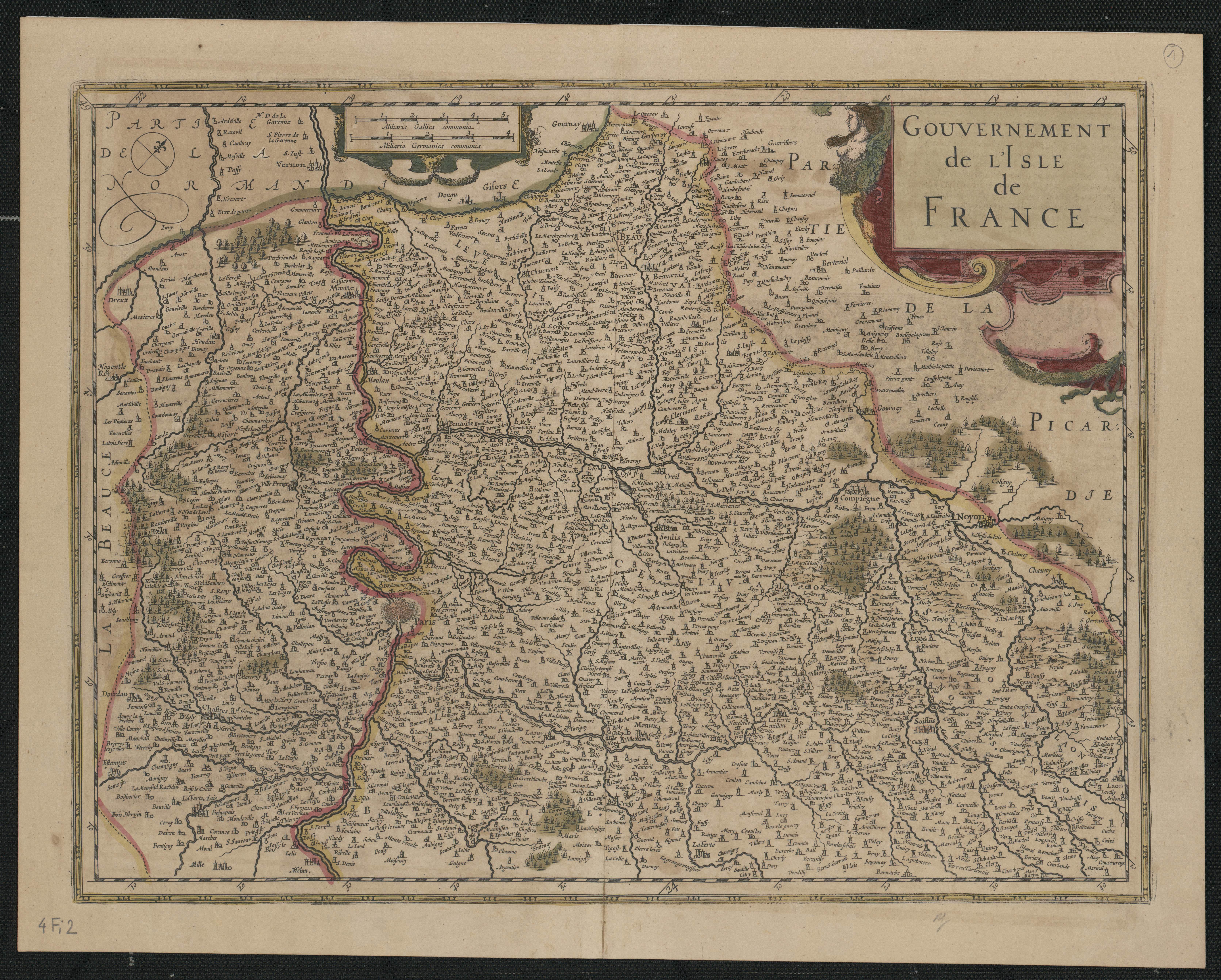 Gouvernement de l'Isle de France. [Ca 1632].