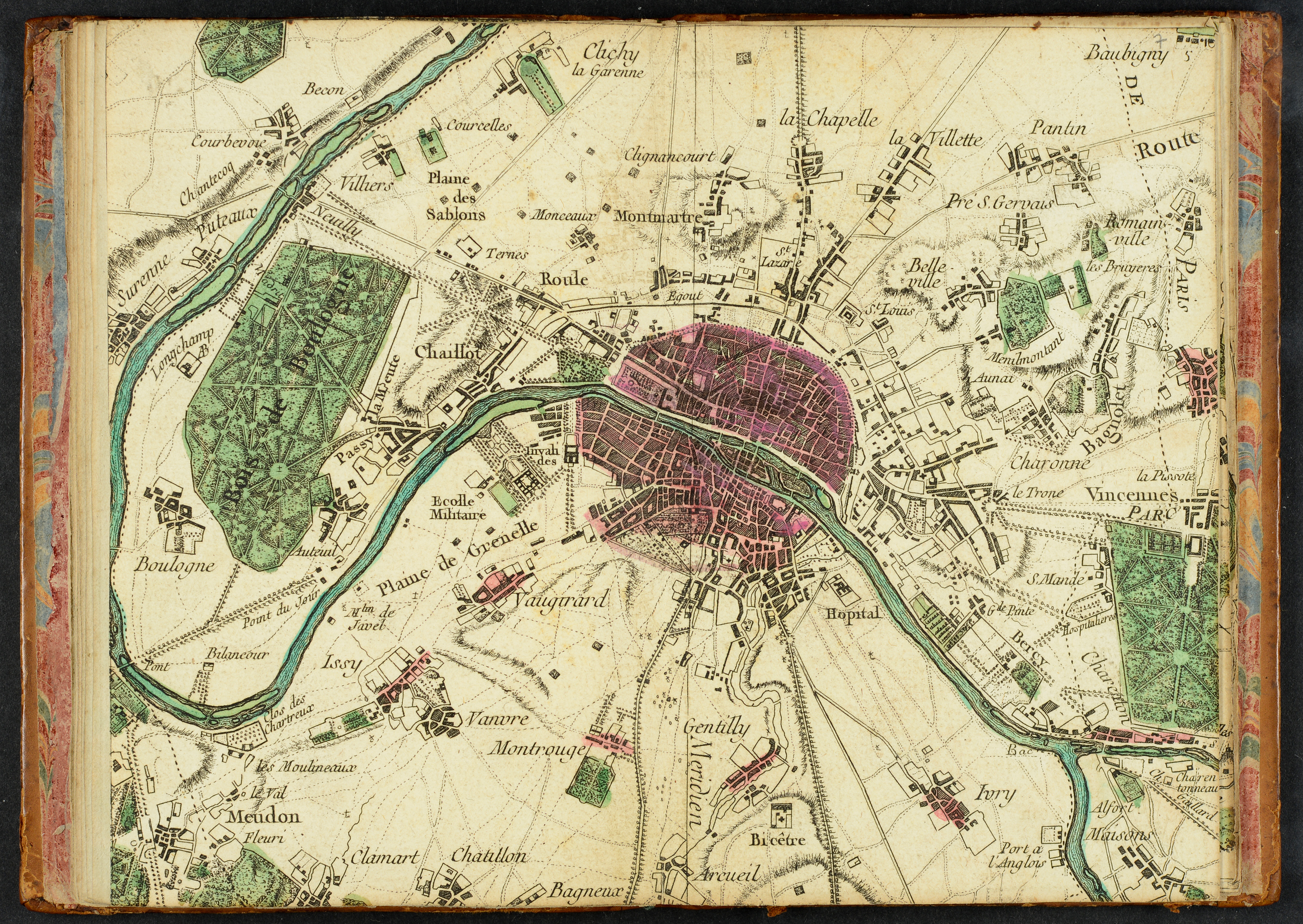 Carte générale pour les environs de Paris. 1752.