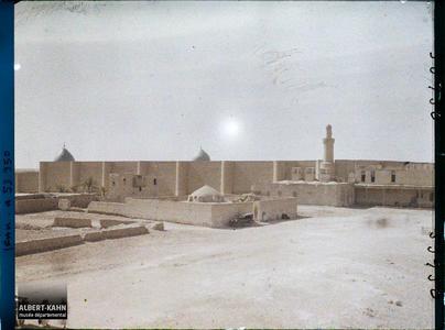 Irak, Kouffa, Vue d'ensemble de la Mosquée d'Ali. Vue d'ensemble de la mosquée fortifiée d'Ali
